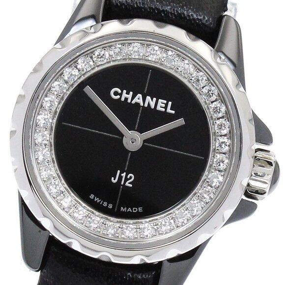 CHANEL J12 XS H4663 Diamond black Dial Quartz Ladies Watch_894534 - Picture 2 of 7